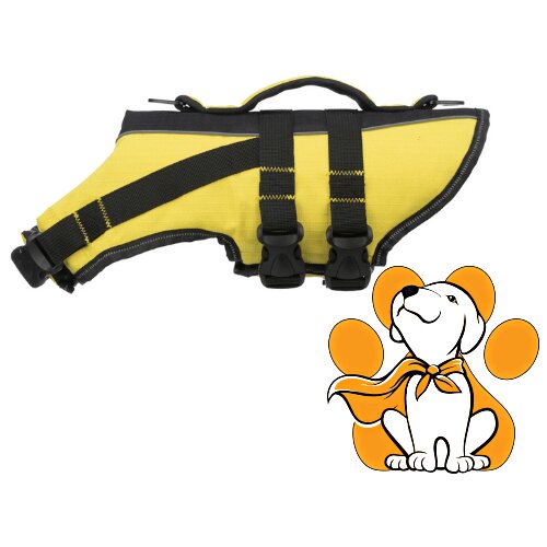 Trixie Life Vest for Dogs XS, 28cm, Žuti Prsluk Za Plivanje Za Male Pse Cene