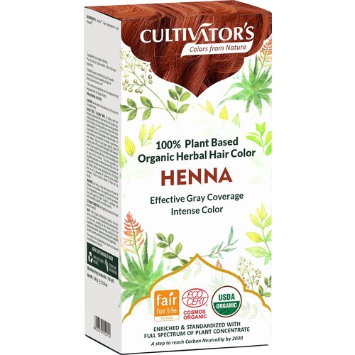 CULTIVATOR'S Organic Herbal Hair Color - Henna - 100 g Cene