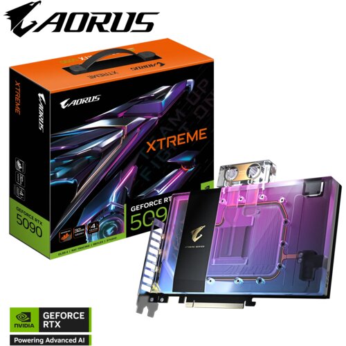 Gigabyte AORUS GeForce RTX 5090 XTREME WATERFORCE WB 32G NVIDIA 32 GB GDDR7 Cijene