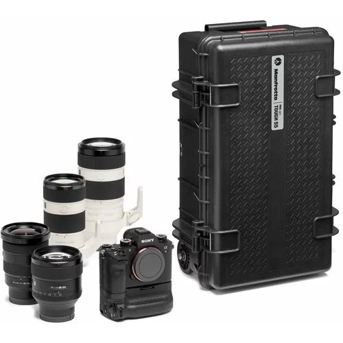 Manfrotto Pro Light Reloader TH-55 HighLid kovček na koleščkih za fotoaparat z predhodno narezano peno, (20854659)