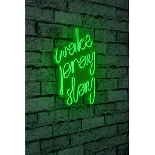 Wallity Wake Pray Slay - Green okrasna razsvetljava, (20813391)