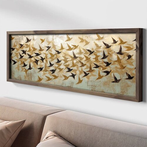 WALLXPERT LAC091-120 Multicolor Decorative Framed MDF Painting Cene