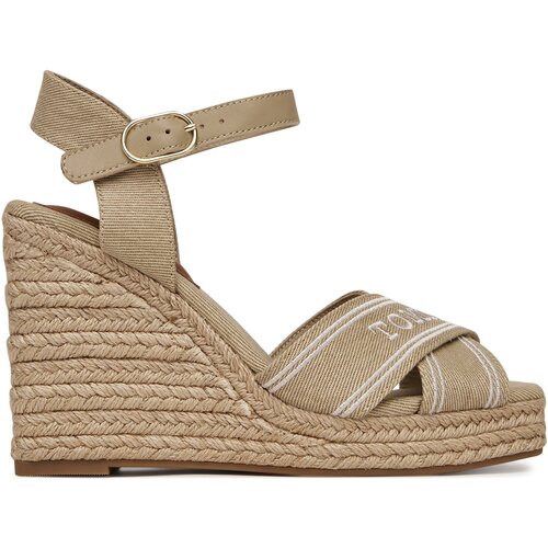 Tommy Hilfiger Espadrile Espad High Wedge FW0FW08668 Bež Cene