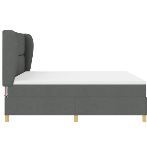 Box Spring Krevet s Madracem - Tamno Sivi 180x200 cm Tkanina Slike