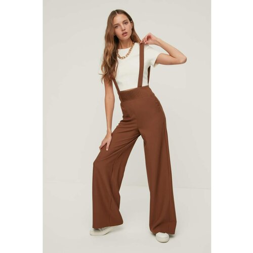Trendyol Brown Strap Jumpsuit Slike