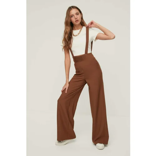 Trendyol Brown Strap Jumpsuit