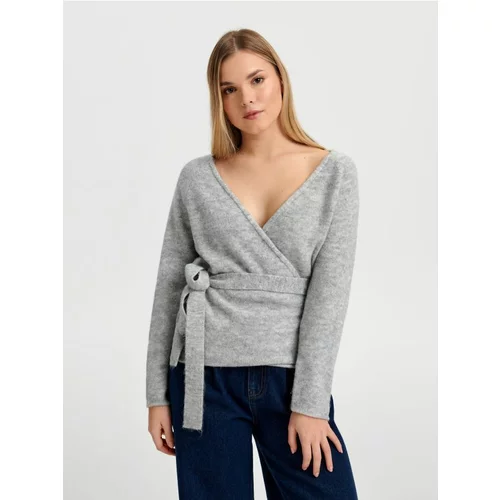 Sinsay ženski džemper na vezanje 3432X-9MM