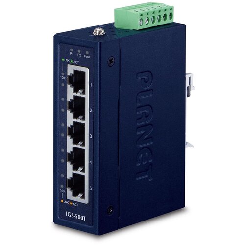 Planet IGS-500T network switch Unmanaged Gigabit Ethernet (10 /100 /1000) Blue Cijene