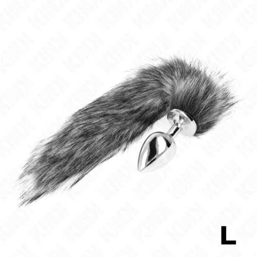 Kink Analni Čep With Tail Grey (l) Cene