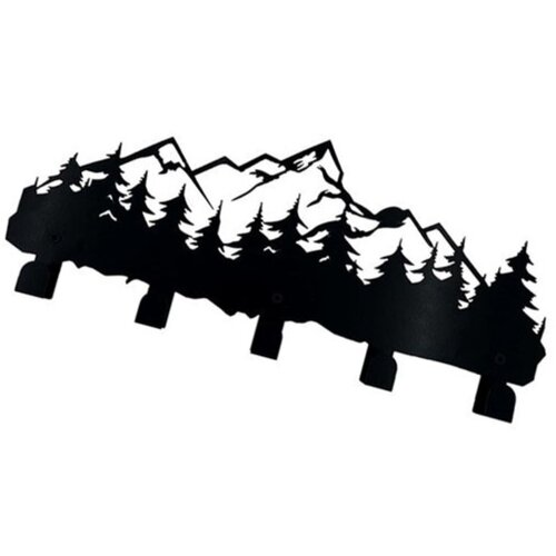 INF Stenski železni obe&scaron;alnik 41cm x 17cm &mdash; črn, minimalističen dizajn, (5000296488) Cene