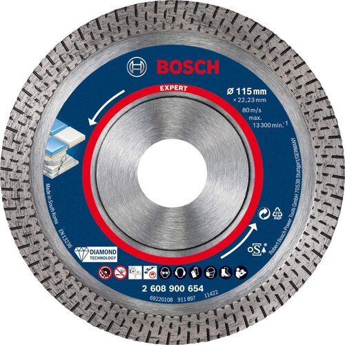 Bosch expert hardceramic dijamantska rezna ploča 115 x 22, 23 x 1, 4 x 10 mm, 2608900654 Slike