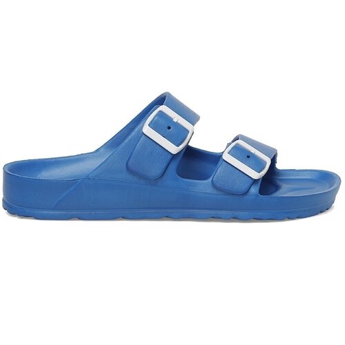 Polaris Mules Blue Flat