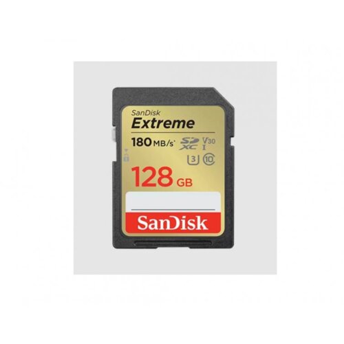 San Disk SDXC 128GB Extreme, 180MB/s UHS-I Class10 U3 V30 Slike