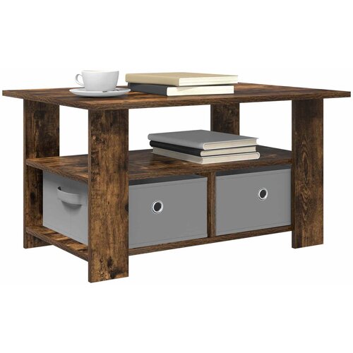  Kava Stol Dimljeni hrast 77 x 55 x 42 cm Konstruirano drvo Slike