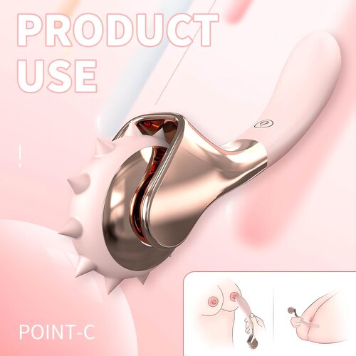 Sex HD Vodoodporni vibrator in nihalo za polnjenje (roza) Slike