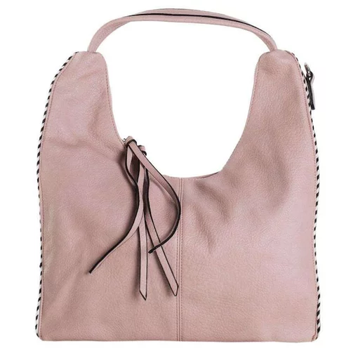 Fashion Hunters Light pink shoulder bag with an adjustable strap