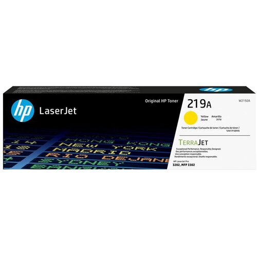 HP 219A/rumena/originalna/LaserJet/kartu&amp;scaron;a s tonerjem (W2192A) W2192A Slike