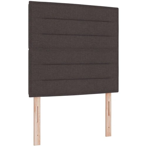  Boxspring krevet s madracem Tamno smeđa 90 x 190 cm Tkanina - Tamno smeđa 90 x 190 cm Dizajn linija Slike