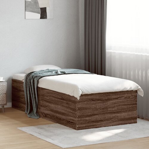 Furnova Posteljni okvir rjav hrast 90x190 cm inženirski les, (21935697) Slike