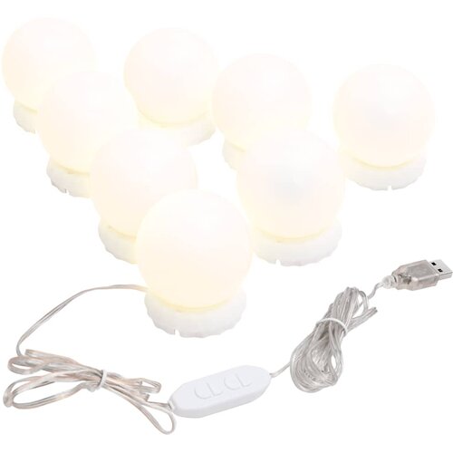  Ogledalo s LED svjetlima 60 x 30 cm stakleno ovalno Slike