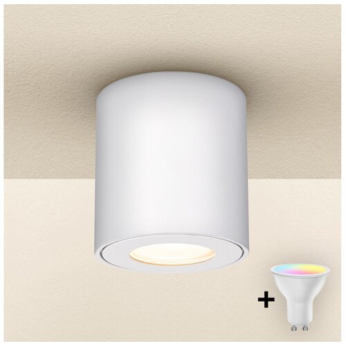  Brilagi - LED RGBW prigu&scaron;iva kupatilska lampa MIA 1xGU10/6W/230V 84x80 mm bela IP54 Cene