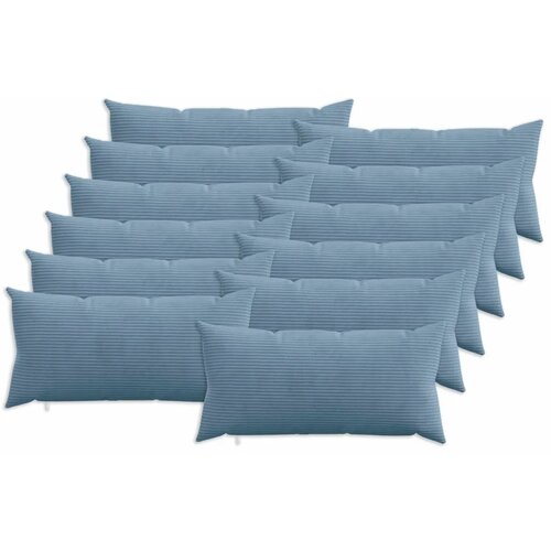  Presvlaka za jastuk 12 pcs HEERLEN Plava 40 x 80 cm Kord - Plava 40 x 80 cm 12 Cijene