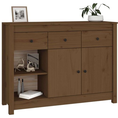 VidaXL komoda smeđa boja meda 100x35x74 cm od masivne borovine Slike