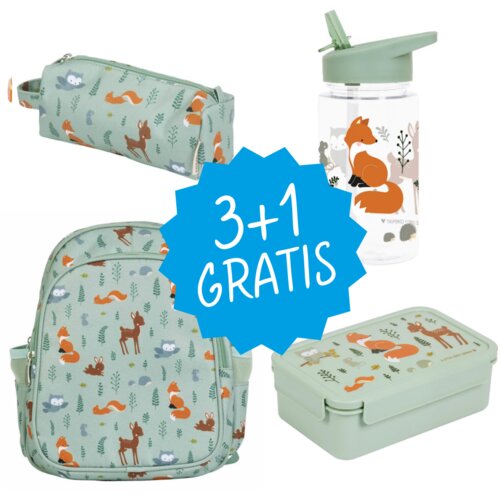 A Little Lovely Company Velik komplet Prijatelji iz gozda + bidon GRATIS Cene