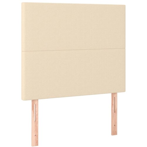 Maison Chic Posteljno vzglavje - Vzglavna omarica 2 kosa krem 100x5x78/88 cm blago, (22077333) Slike