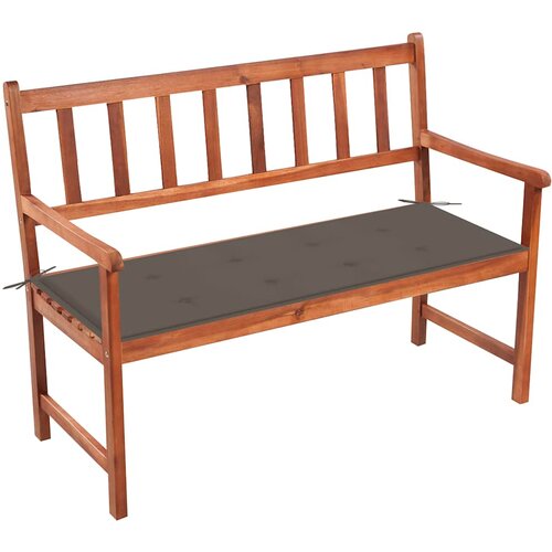  Vrtna klupa s jastukom 120 cm od masivnog bagremovog drva Tupe 120 x 50 x 4 cm Slike