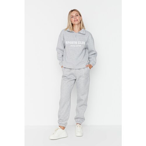 Trendyol Sweatpants - Gray - Loose jogger Slike
