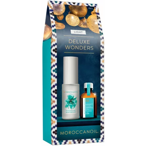 Moroccanoil Deluxe Wonders Light Set darilni set (za telo in lase) za ženske