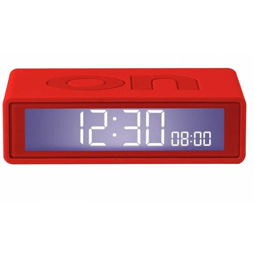Lexon flip+ travel sat/alarm baterija 3 meseca, crvena Slike