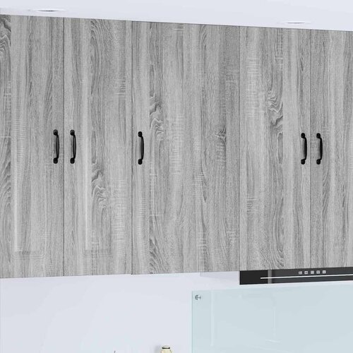 vidaXL Stenska kuhinjska omarica s polico Siva Sonoma 50 x 31 x 100 cm Cene