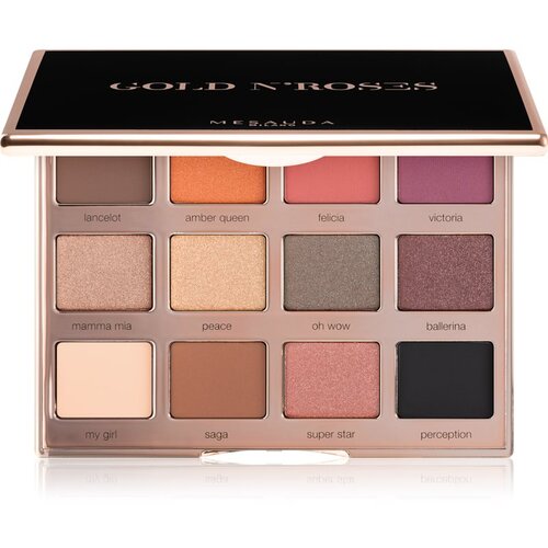 MESAUDA Gold N&amp;#039;Roses paleta sjenila za oči 12x1,2 g Slike