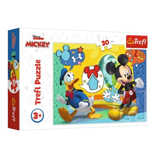 Tref line puzzle 30 pcs mickey and funhouse ( T18289 ) Cene