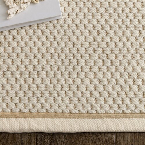 Asiatic Carpets Krem obostrani/ručno rađen tepih od mje&amp;scaron;avine vune 80x160 cm Korra Double Loop &amp;ndash; Slike