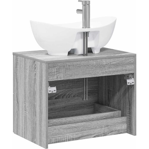  Set namje&amp;scaron;taja za kupaonicu Siva Sonoma Konstruirano drvo 62.5 x 44.5 x 50 cm Slike