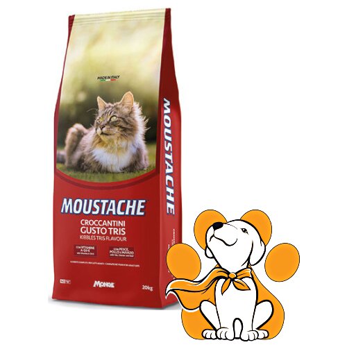 Monge moustache Cat Tris Flavour with Fish, Chicken and Beef 20kg, Hrana Za Mačke Cene