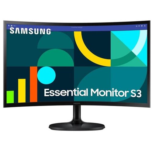 Samsung 24&amp;quot; FHD Zakrivljeni Monitor S3VA, 1920x1080, 3000:1, 100Hz4ms, 250cd, VGA, HDMI, VESA, crna Slike