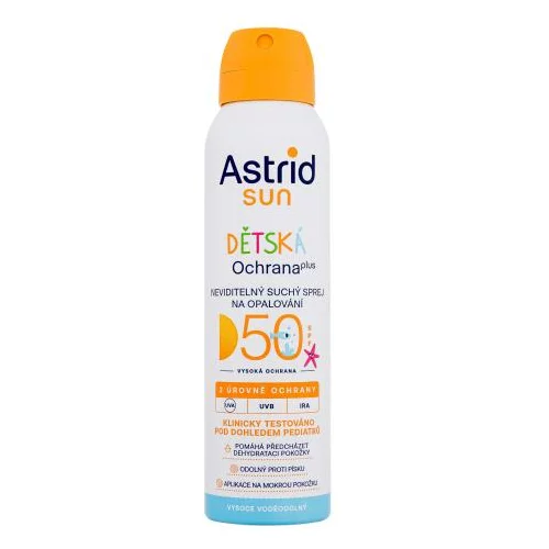 Astrid Sun Kids Dry Spray vodoodporna zaščita pred soncem za telo za vse tipe kože 150 ml