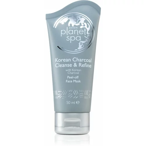 Avon Planet Spa Korean Charcoal Cleanse & Refine peel-Off maska za lice s aktivnim ugljenom 50 ml