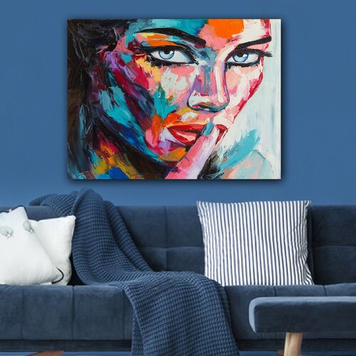 Wallity 511595950_70100 multicolor decorative canvas painting Cene