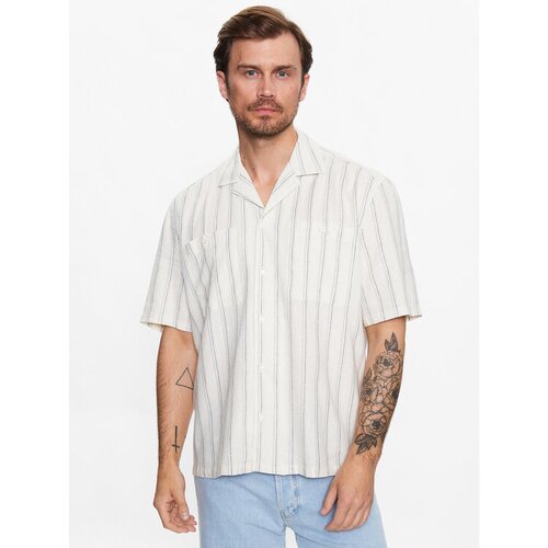 Sisley Srajca 5H4MSQ02B &amp;Eacute;cru Regular Fit Slike