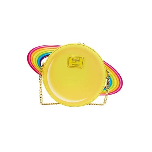Loungefly lisa frank yellow rainbow ring saturn cossbody bag Slike
