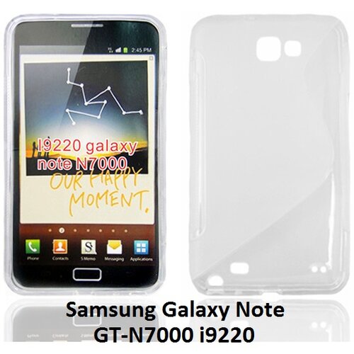  Gumijasti / gel etui S-Line za Samsung Galaxy Note N7000 i9220 - prozorni Cene