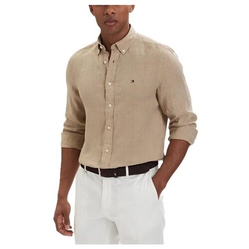 Tommy Hilfiger Srajce z dolgimi rokavi MW0MW41530 Bež Slike