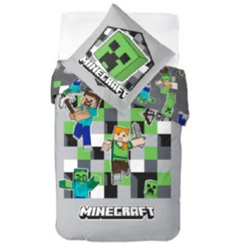 Minecraft OTRO&amp;Scaron;KA POSTELJNINA 140/200 cm renforc&amp;eacute; večbarvno Slike