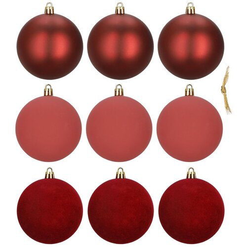  Ca1537 set božićnih kuglica 8 cm 9 kom. Slike