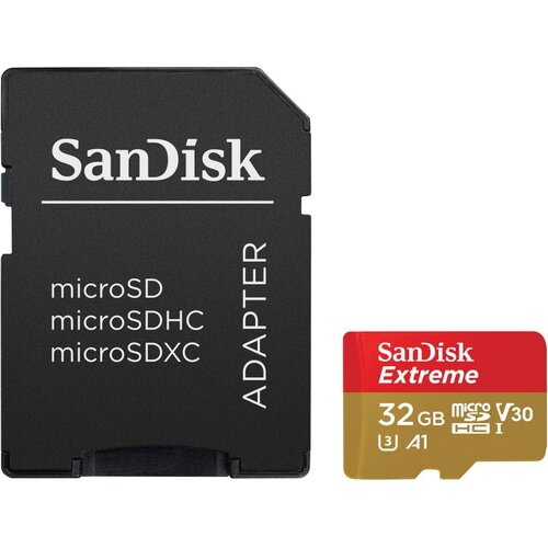 Sandisk memorijska kartica SDHC 32GB Extreme micro 100MB/s V30 UHS-I U3+ SD Adap. GoPro Slike